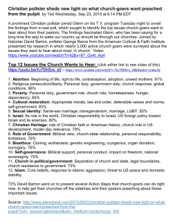 Christian pollster sheds new light on what church