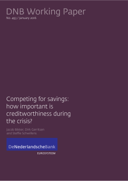 Competing for savings: how important is creditworthiness during the