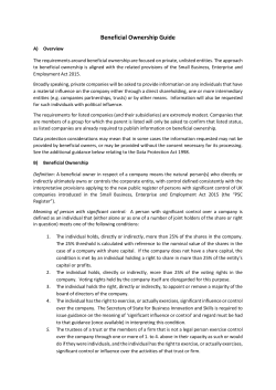 Beneficial Ownership Guide