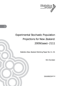 Experimental Stochastic Population Projections for New Zealand