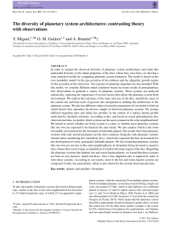 The diversity of planetary system architectures: contrasting theory