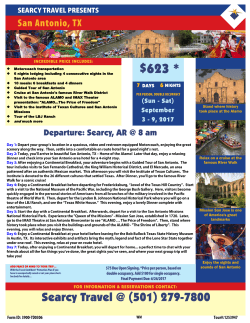 Stand where history took place at the Alamo Relax on a cruise at the