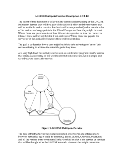 LHCONE Service Defs - ver 10