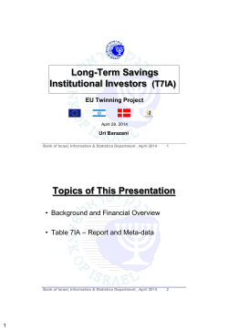 Annex A5.15 Long-Term Savings Institutional Investors