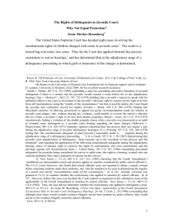 Rosenberg, The Rights of Delinquents in Juvenile Court