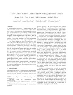 Three Colors Suffice: Conflict-Free Coloring of