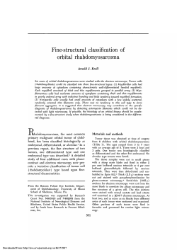 Fine-Structural Classification of Orbital Rhabdomyosarcoma