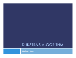 DIJKSTRA`S ALGORITHM