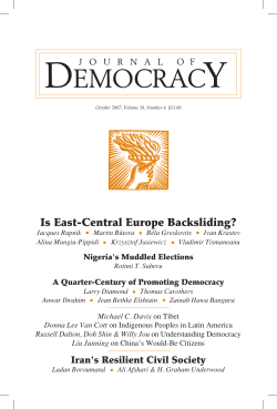 Iranian civil society - Journal of Democracy