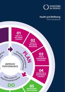 Health and Wellbeing - Investors in People
