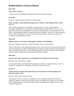 Breakout Session 2 11:10 am-12:00 pm