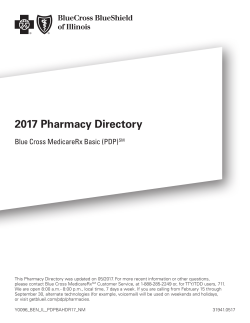 2017 Pharmacy Directory - Blue Cross and Blue Shield of Illinois