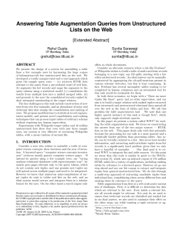 Answering Table Augmentation Queries from
