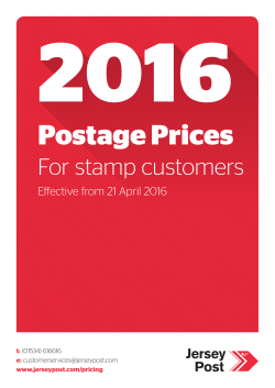 Postage Prices