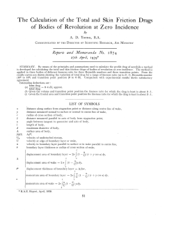The Calculation of the Total and Skin Friction Drags of Bodies of