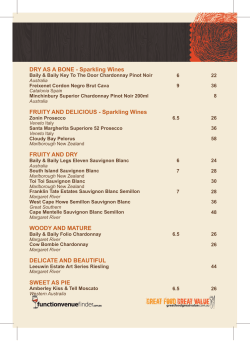 DRY AS A BONE - Sparkling Wines FRUITY AND DELICIOUS