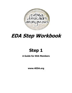 EDA Step Workbook - Eating Disordersanonymous