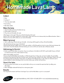 Homemade Lava Lamp