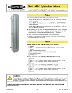 SS-XPE-43 - Banner Engineering