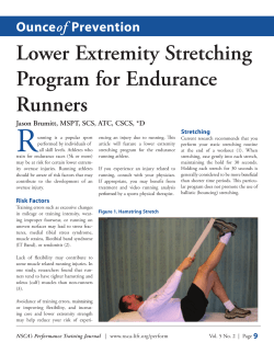 Lower Extremity Stretching Program for Endurance Runners