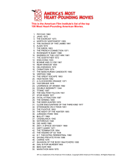 100 Most Heart-Pounding American Movies