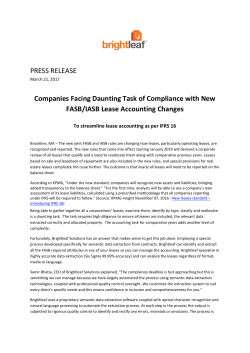 Companies Facing Daunting Task of Compliance With New FASB