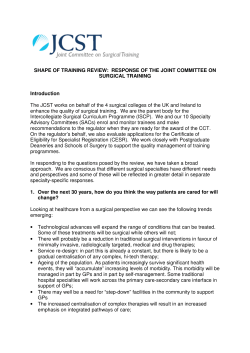 SHAPE OF TRAINING REVIEW