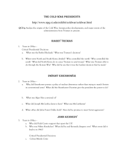 The Cold War Presidents http://www.npg.si.edu/exhibit/coldwar