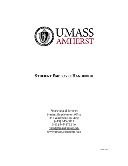 Student Employee Handbook