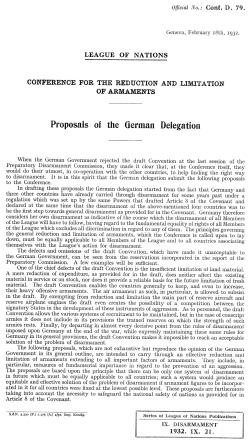 Proposals of the German Delegation