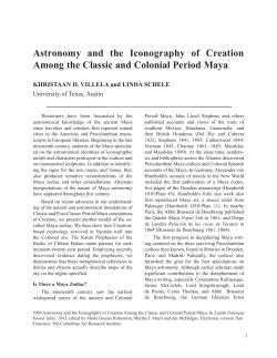 Astronomy and the Iconography of Creation Among the
