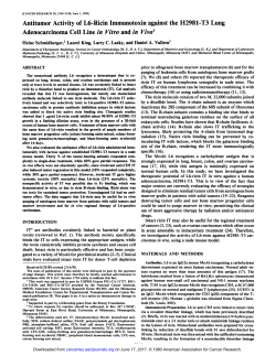 Antitumor Activity of L6-Ricin Immunotoxin against the H2981