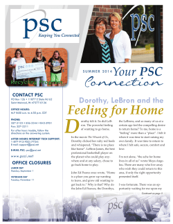 Quarterly Co-op newsletter Summer 2014