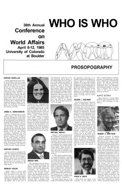 1985 - University of Colorado Boulder