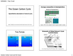 The Ocean Carbon Cycle - Ocean and Earth Science