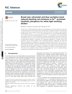 Broad near-ultraviolet and blue excitation band