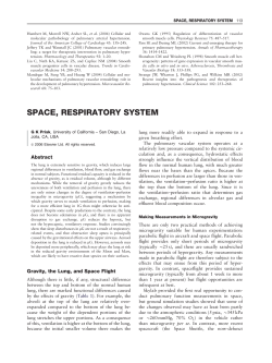 SPACE, RESPIRATORY SYSTEM