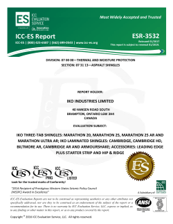 ESR-3532 - IKO Industries Limited - ICC-ES