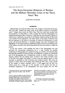 The Socio-Economic Relations of Warfare and the
