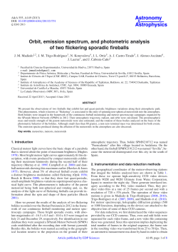 Orbit, emission spectrum, and photometric analysis of two flickering