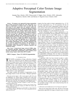 Adaptive Perceptual Color-Texture Image Segmentation