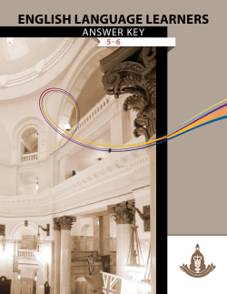 Answer Key - Legislative Assembly of Alberta