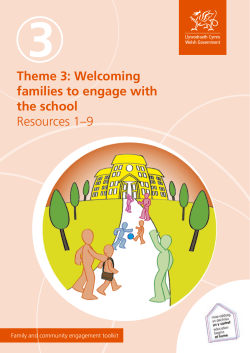 Theme 3: Welcoming families to engage with the