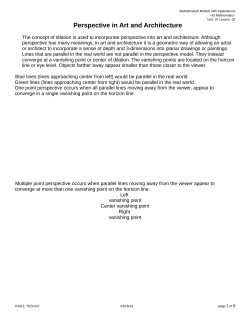 Perspective in Art and Architecture