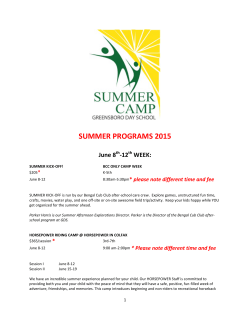 summer programs 2015 - Greensboro Day School