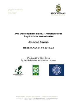 Pre Development BS5837 Arboricultural Implications Assessment