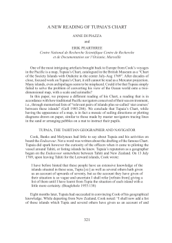 a new reading of tupaia`s chart - The Journal of the Polynesian Society