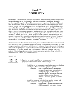 Grade 7 GEOGRAPHY