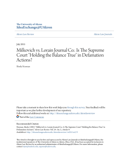 Is The Supreme Court "Holding the Balance True"