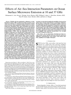 Effects of Air&ndash;Sea Interaction Parameters on Ocean Surface